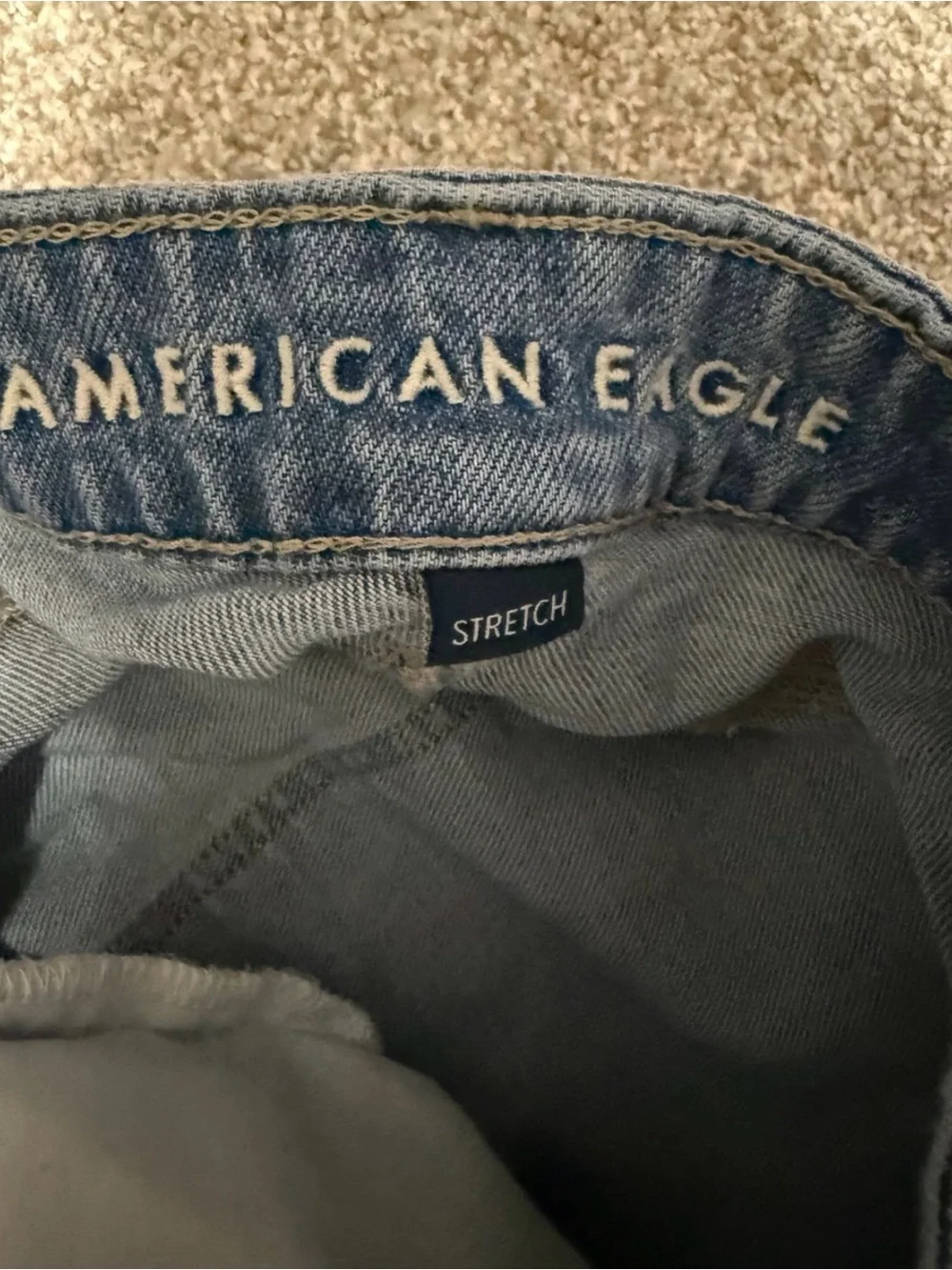 Women's AE Stretch Low-Rise 8” Baggy Jort Size 12
